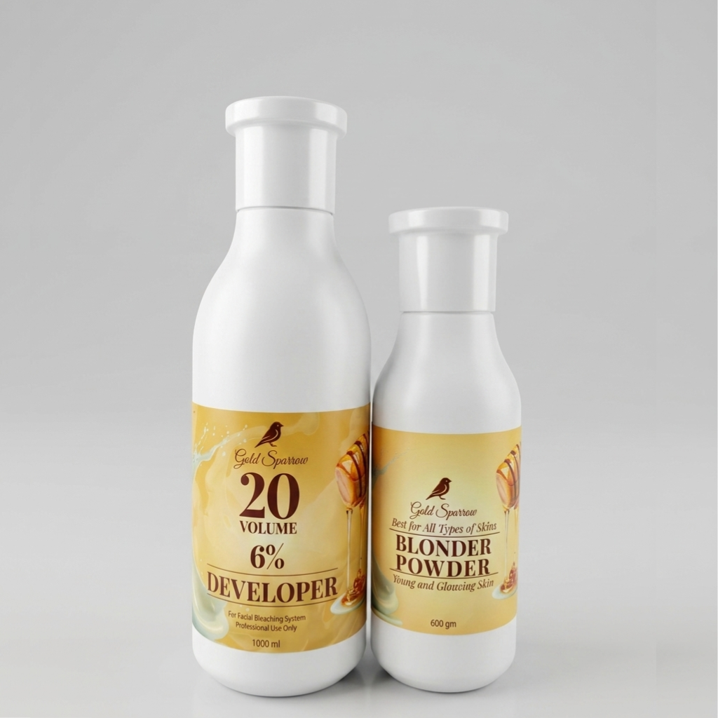 Gold Sparrow Honey & Milk Skin Polish- 20 Volume 6% Developer & Blonder Powder