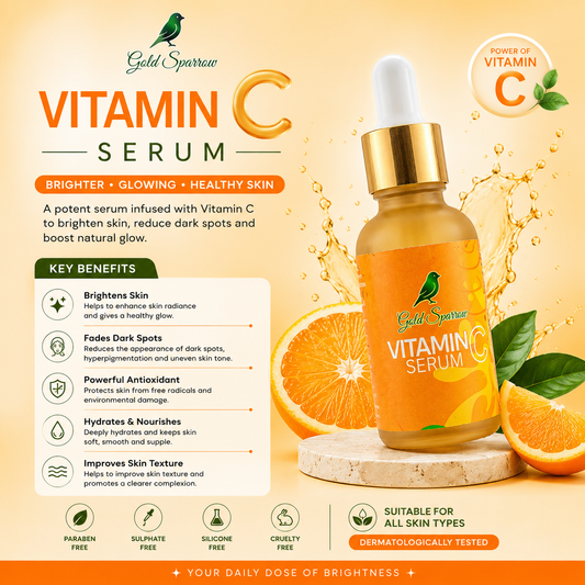 Gold Sparrow Advanced Vitamin C Skin Brightening Serum