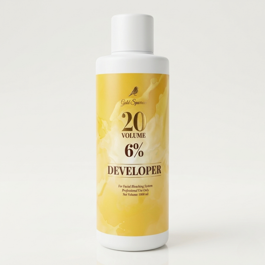 Gold Sparrow 20 Volume 6% Facial Developer - 1000ml