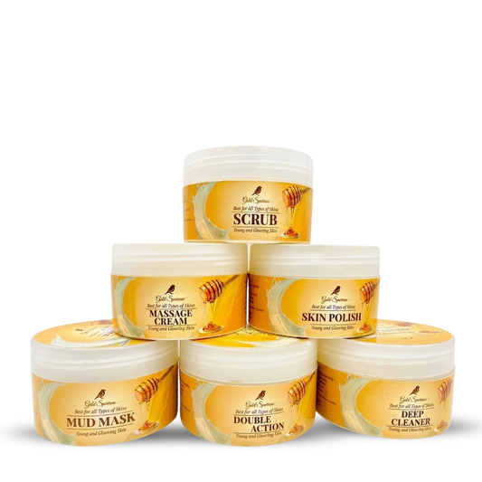 Gold Sparrow Luxury Facial Kit - Pack of 6 Jars